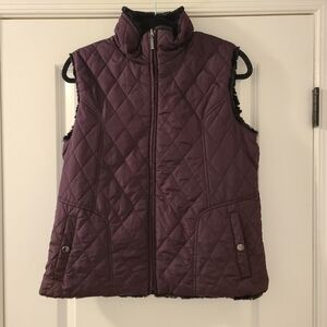 Giacca black and purple reversible vest Size Medium